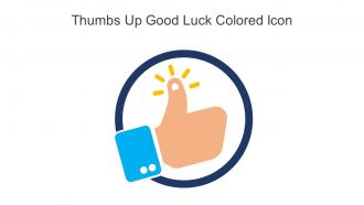 Thumbs Up Good Luck Colored Icon In Powerpoint Pptx Png And Editable Eps Format