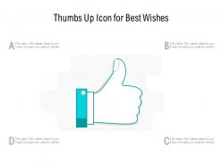 Thumbs up icon for best wishes