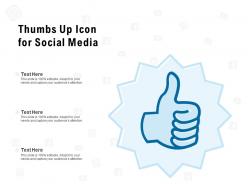 Thumbs up icon for social media
