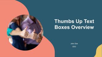 Thumbs Up Text Boxes Overview PPT Guidelines AT