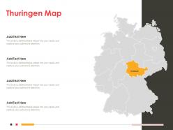 Thuringen map powerpoint presentation ppt template