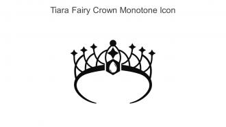 Tiara Fairy Crown Monotone Icon In Powerpoint Pptx Png And Editable Eps Format