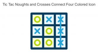 Tic Tac Noughts And Crosses Connect Four Colored Icon In Powerpoint Pptx Png And Editable Eps Format
