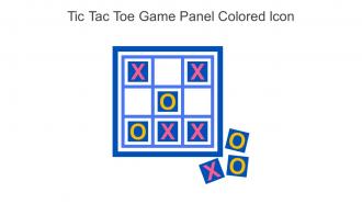 Tic Tac Toe Game Panel Colored Icon In Powerpoint Pptx Png And Editable Eps Format