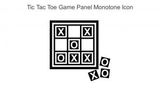 Tic Tac Toe Game Panel Monotone Icon In Powerpoint Pptx Png And Editable Eps Format