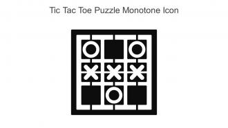 Tic Tac Toe Puzzle Monotone Icon In Powerpoint Pptx Png And Editable Eps Format