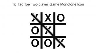 Tic Tac Toe Two Player Game Monotone Icon In Powerpoint Pptx Png And Editable Eps Format