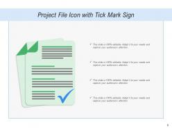 Tick icon circle security mark sign checklist project