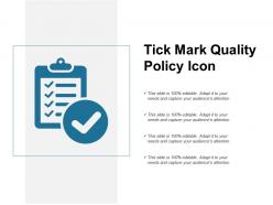 Tick mark quality policy icon