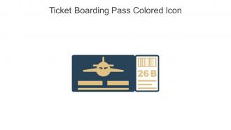 Ticket Boarding Pass Colored Icon In Powerpoint Pptx Png And Editable Eps Format