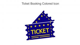 Ticket Booking Colored Icon In Powerpoint Pptx Png And Editable Eps Format