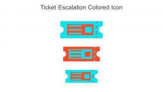 Ticket Escalation Colored Icon In Powerpoint Pptx Png And Editable Eps Format
