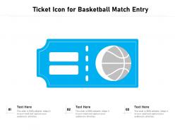 Ticket icon for basketball match entry