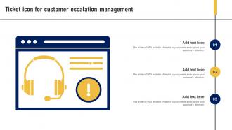 Ticket Icon For Customer Escalation Management