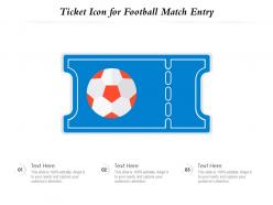 Ticket icon for football match entry