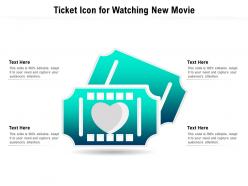 Ticket icon for watching new movie