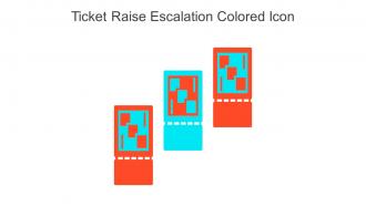 Ticket Raise Escalation Colored Icon In Powerpoint Pptx Png And Editable Eps Format