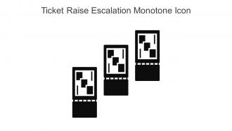Ticket Raise Escalation Monotone Icon In Powerpoint Pptx Png And Editable Eps Format