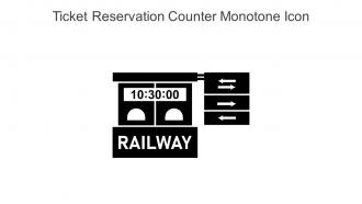 Ticket Reservation Counter Monotone Icon In Powerpoint Pptx Png And Editable Eps Format