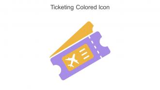 Ticketing Colored Icon In Powerpoint Pptx Png And Editable Eps Format