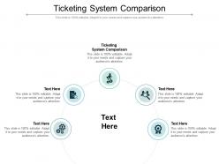 Ticketing system comparison ppt powerpoint presentation infographics example cpb