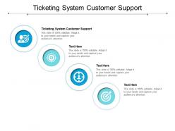 Ticketing system customer support ppt powerpoint presentation gallery deck cpb