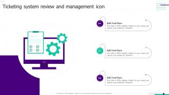 Ticketing System Review And Management Icon