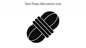 Tied Rope Monotone Icon In Powerpoint Pptx Png And Editable Eps Format