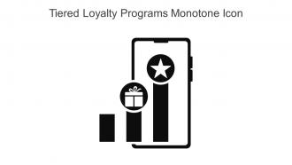 Tiered Loyalty Programs Monotone Icon In Powerpoint Pptx Png And Editable Eps Format