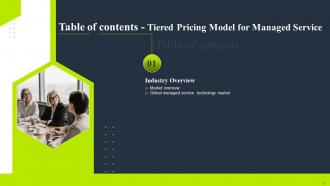 Tiered Pricing Model For Managed Service Powerpoint Presentation Slides Analytical Template