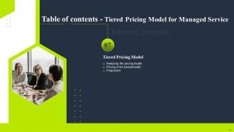 Tiered Pricing Model For Managed Service Powerpoint Presentation Slides Attractive Slides