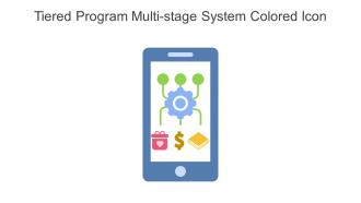 Tiered Program Multi Stage System Colored Icon In Powerpoint Pptx Png And Editable Eps Format