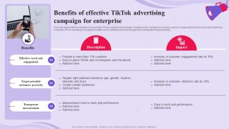 TikTok Advertising Campaign Benefits Of Effective TikTok Advertising MKT SS V