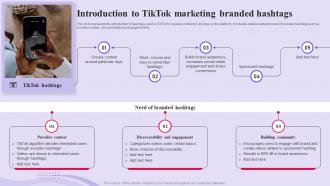 TikTok Advertising Campaign Introduction To TikTok Marketing Branded Hashtags MKT SS V