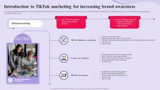 TikTok Advertising Campaign Introduction To TikTok Marketing For Increasing Brand MKT SS V