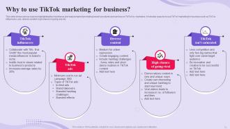 TikTok Advertising Campaign Powerpoint Presentation Slides MKT CD V Pre-designed Good