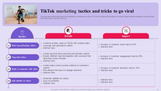 TikTok Advertising Campaign Powerpoint Presentation Slides MKT CD V Downloadable Unique