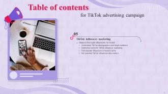 TikTok Advertising Campaign Powerpoint Presentation Slides MKT CD V Images Content Ready
