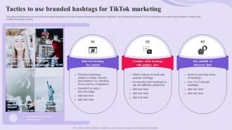 TikTok Advertising Campaign Tactics To Use Branded Hashtags For TikTok Marketing MKT SS V
