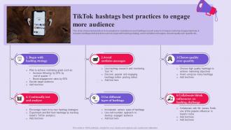 TikTok Advertising Campaign TikTok Hashtags Best Practices Engage More Audience MKT SS V