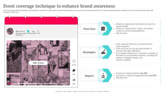 Tiktok Influencer Marketing Event Coverage Technique To Enhance Brand Awareness Strategy SS V