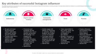 Tiktok Influencer Marketing Key Attributes Of Successful Instagram Influencer Strategy SS V
