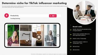 Tiktok Marketing Campaign Determine Niche For Tiktok Influencer Marketing MKT SS V