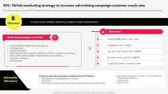 Tiktok Marketing Campaign KFC Tiktok Marketing Strategy To Increase Advertising MKT SS V