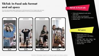 Tiktok Marketing Campaign Tiktok In Feed Ads Format And Ad Specs MKT SS V