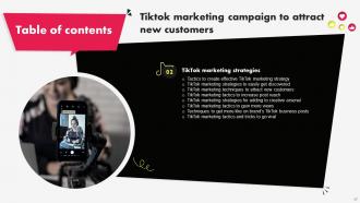 Tiktok Marketing Campaign To Attract New Customers MKT CD V Designed Engaging