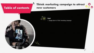 Tiktok Marketing Campaign To Attract New Customers MKT CD V Template Pre-designed