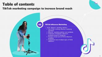 Tiktok Marketing Campaign To Increase Brand Reach Powerpoint Presentation Slides MKT CD V Graphical Colorful
