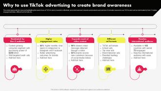 Tiktok Marketing Campaign Why To Use Tiktok Advertising To Create Brand Awareness MKT SS V