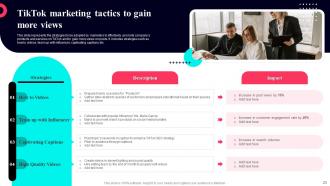 TikTok marketing guide to build brand awareness powerpoint presentation slides MKT CD Impactful Pre-designed
